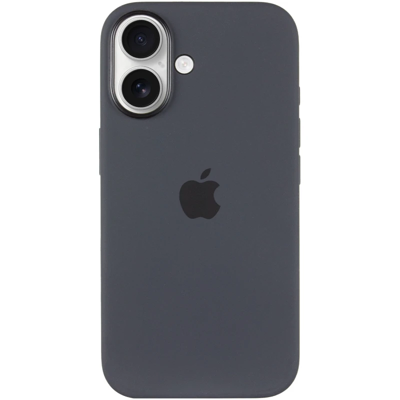 Силиконовый чехол ААА with Magsafe connection для Apple iPhone 16 Plus – Black. Фото 2 из 7
