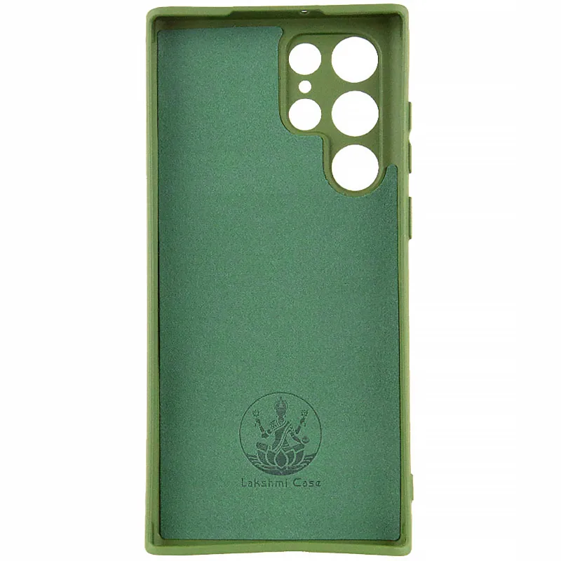 Чехол Silicone Cover Ummi Lakshmi Full Camera (AA) для Samsung Galaxy S25 Ultra – Зеленый / Dark green. Фото 4 из 6
