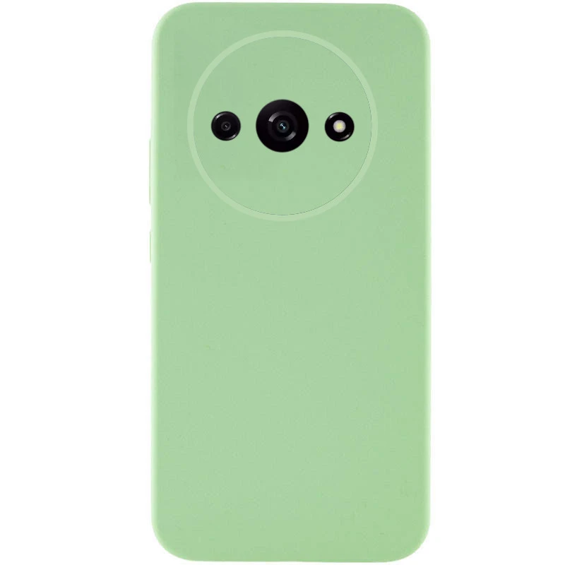 Чохол Silicone Case Lakshmi Premium із закритою камерою для Xiaomi Redmi A3 – М'ятний / Mint. Фото 1 з 2