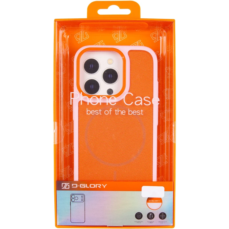 Чохол TPU TechWoven Hybrid with MagSafe для Apple iPhone 15 Pro Max (6.7") – Pink / Orange. Фото 8 з 8