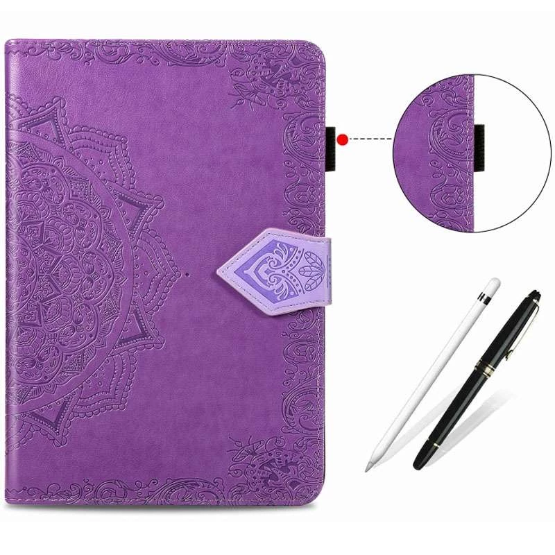 Кожаный чехол Art Case с визитницей для Samsung Galaxy Tab S7+ – Сиреневый. Фото 6 из 7