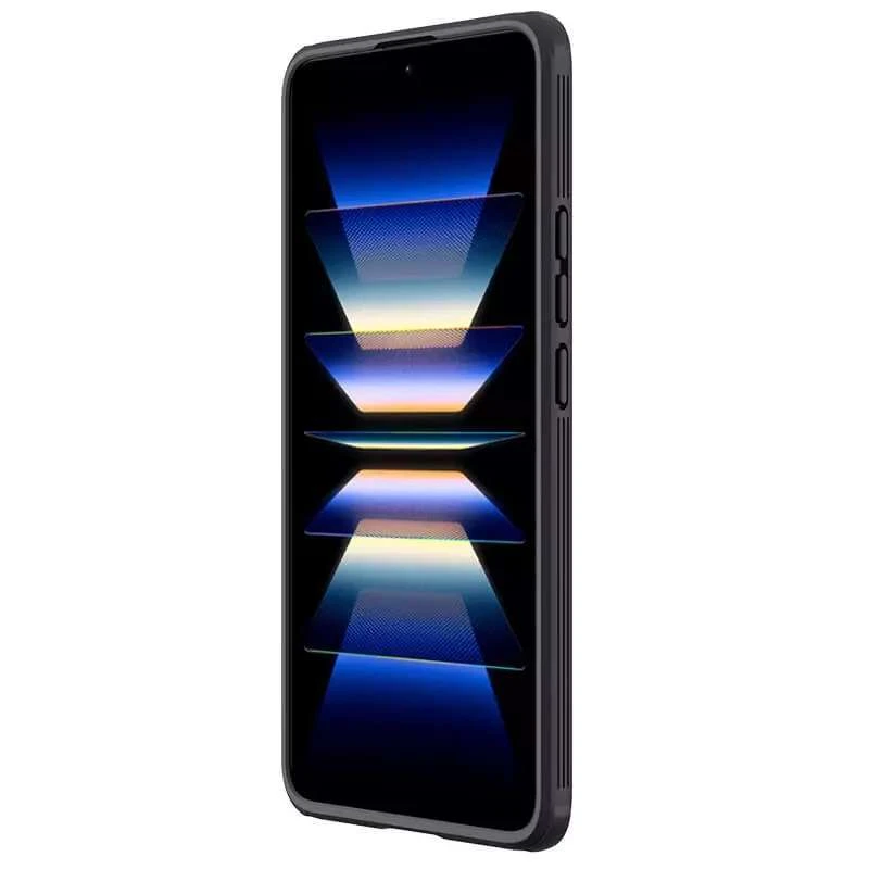 Карбоновая накладка Nillkin со шторкой для камеры для Xiaomi Redmi K60 / K60 Pro – Черный / Black. Фото 4 из 6