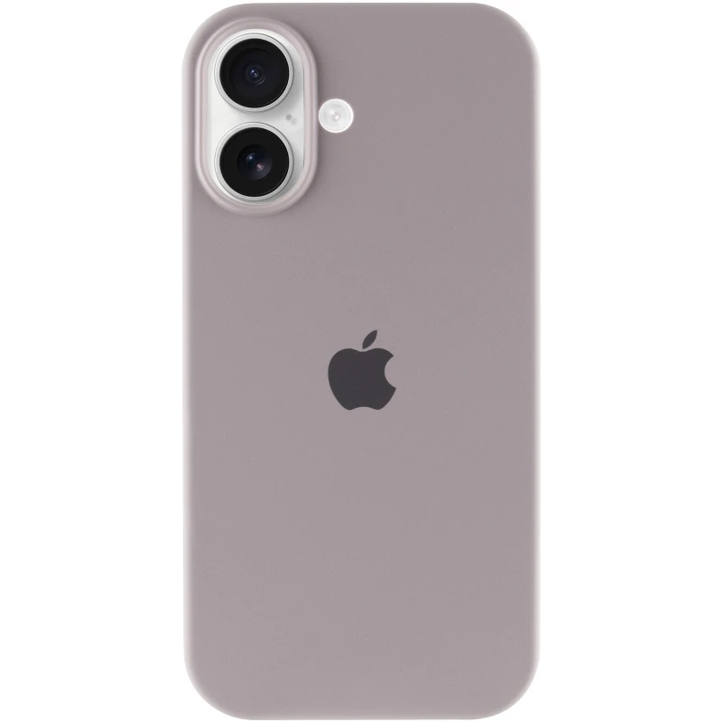 Чохол Silicone Case з закритим низом на Apple iPhone 16 Plus – Сірий / Lavender. Фото 4 з 10