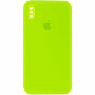 Чохол Silicone Case Square з захистом камери на Apple iPhone XS (5.8") фото 1 з 3