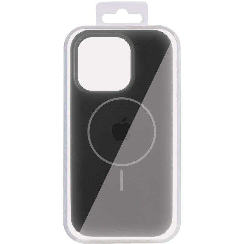 Чохол Silicone Case Full Protective (AA) V2 with MagSafe для Apple iPhone 17 Air (6.5") – Чорний / Black. Фото 2 з 2