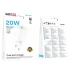 МЗП Borofone BA104A Pudding PD20W+QC3.0 (1USB-A/1C) – White. Фото 6 з 6