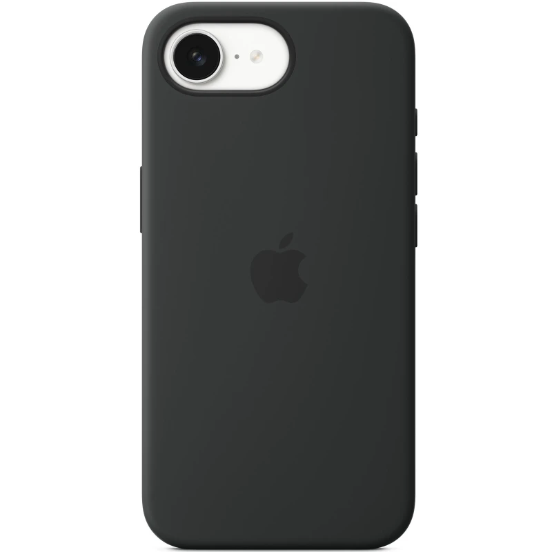 Чехол Silicone case (AAA) with Magsafe для Apple iPhone 17e (6.1") – Black. Фото 1 из 2