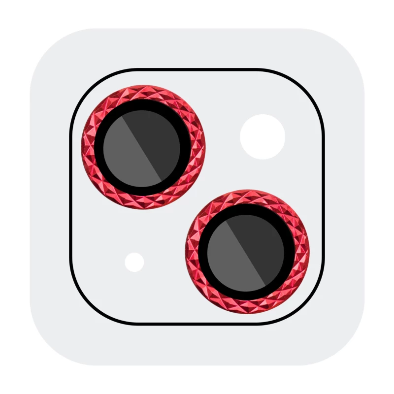 Захисне скло Metal Shine для камери на Apple iPhone 14 Plus (6.7") – Червоний / Red. Фото 2 з 7