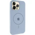 Чехол Silicone Case Full Protective (AA) V2 with MagSafe для Apple iPhone 16 Pro – Голубой / Lilac Blue. Фото 2 из 11