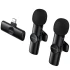 Петличний бездротовий мікрофон Borofone BFK16A Winner dual-mic Type-C – Black. Фото 9 з 13