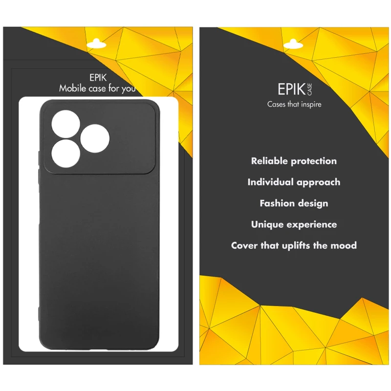 Чорний силіконовий чохол Epik із захистом камери на ZTE Blade A36 – Чорний. Фото 4 з 4