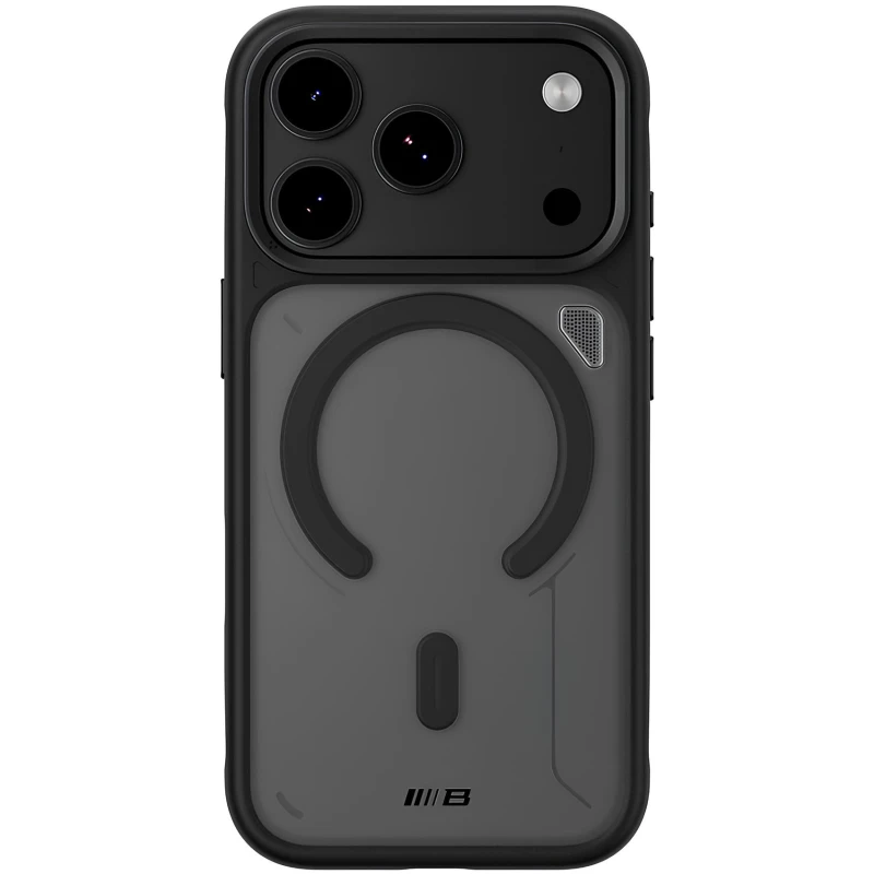 TPU+PC чохол Blueo Frosted Heat Dissipation Stand with MagSafe Apple iPhone 17 Pro (6.3") – Чорний / Black. Фото 2 з 4