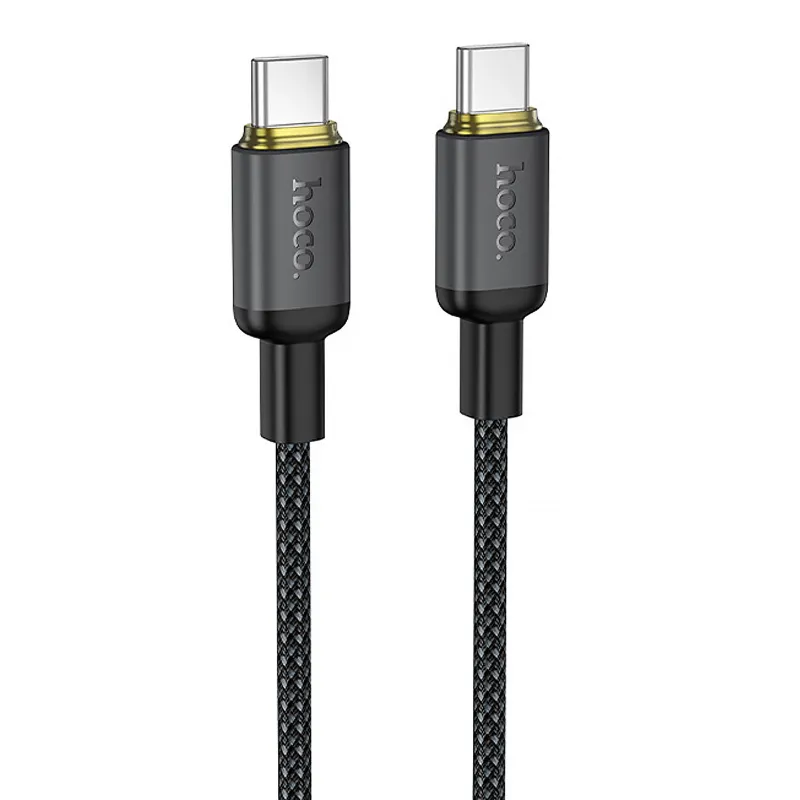 Дата кабель Hoco X128 Benefit Type-C to Type-C 60W (1m) – Black. Фото 1 из 5