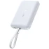 Портативное ЗУ Power Bank Baseus EnerFill FM11 30W с БЗУ with cable 10000mAh (E00289) – Moon White. Фото 2 из 2