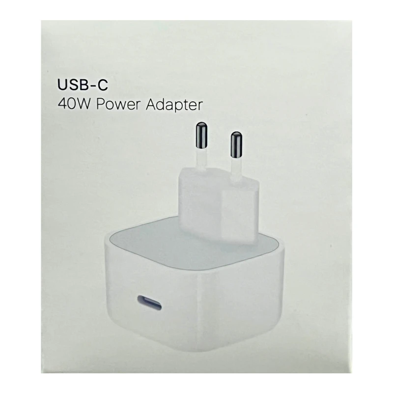 МЗП 40W Power Adapter for Apple (1USB-C) (АA) (box) – White. Фото 3 з 3