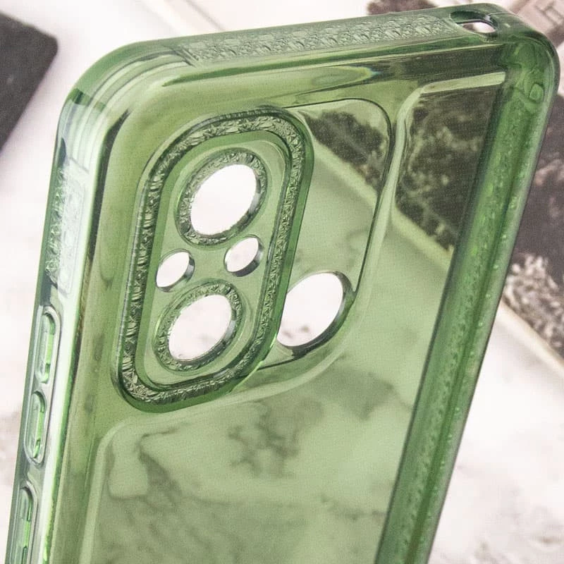 Силіконовий чохол з візерунком на Xiaomi Redmi 12C / Poco C55 – Зелений. Фото 5 з 7