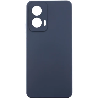 Чехол Silicone Case Lakshmi Premium з закритою камерою на Motorola Edge 50 Fusion — Темно-синий / Midnight blue
