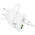 МЗП Borofone BN25 Wish PD30W+QC3.0 (1USB-A/1C) + кабель Type-C to Lightning – White. Фото 3 з 7