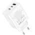 МЗП Hoco C126A PD40W+QC3.0 (1USB/2Type-C) – White. Фото 3 з 5