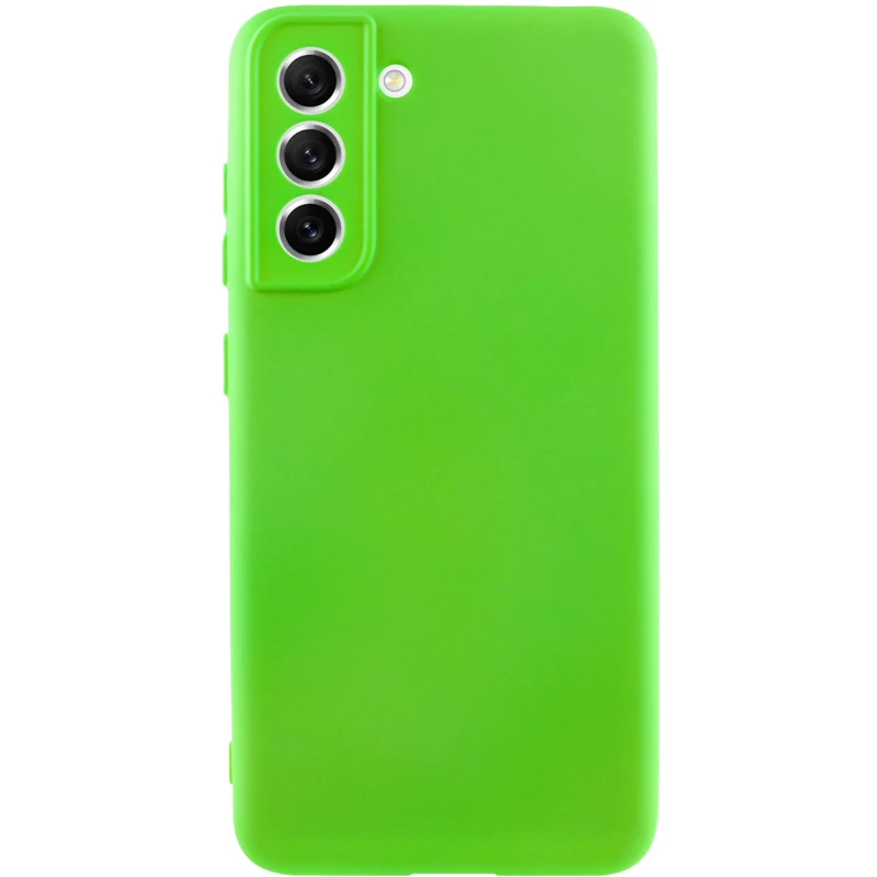 Чохол Silicone Case Lakshmi з закритою камерою на Samsung Galaxy S23 FE – Салатовий / Neon Green. Фото 4 з 13
