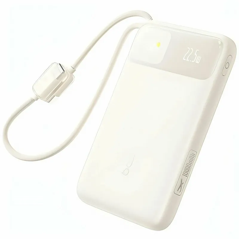 Портативний ЗП Power Bank Baseus EnerFill FC11 PD22.5W with cable 10000 mAh (2USB-C) (E0027R) – Biege. Фото 2 з 5