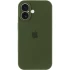 Чохол Silicone Case з захистом камери на Apple iPhone 16 Plus – Зелений / Dark Olive. Фото 3 з 8