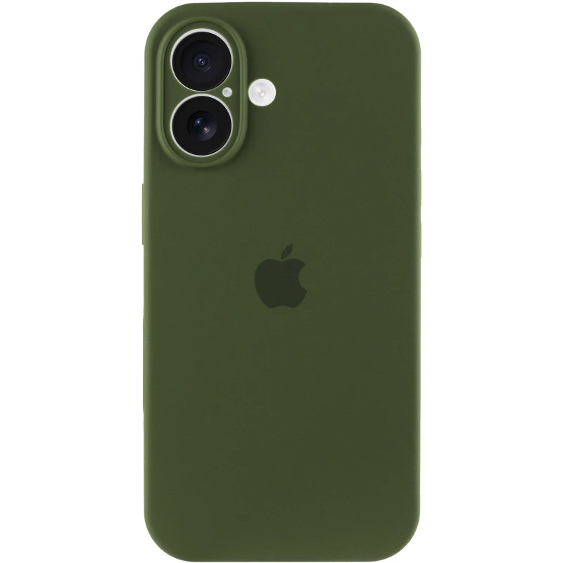 Чохол Silicone Case з захистом камери на Apple iPhone 17 (6.3") – Зелений / Dark Olive. Фото 2 з 3