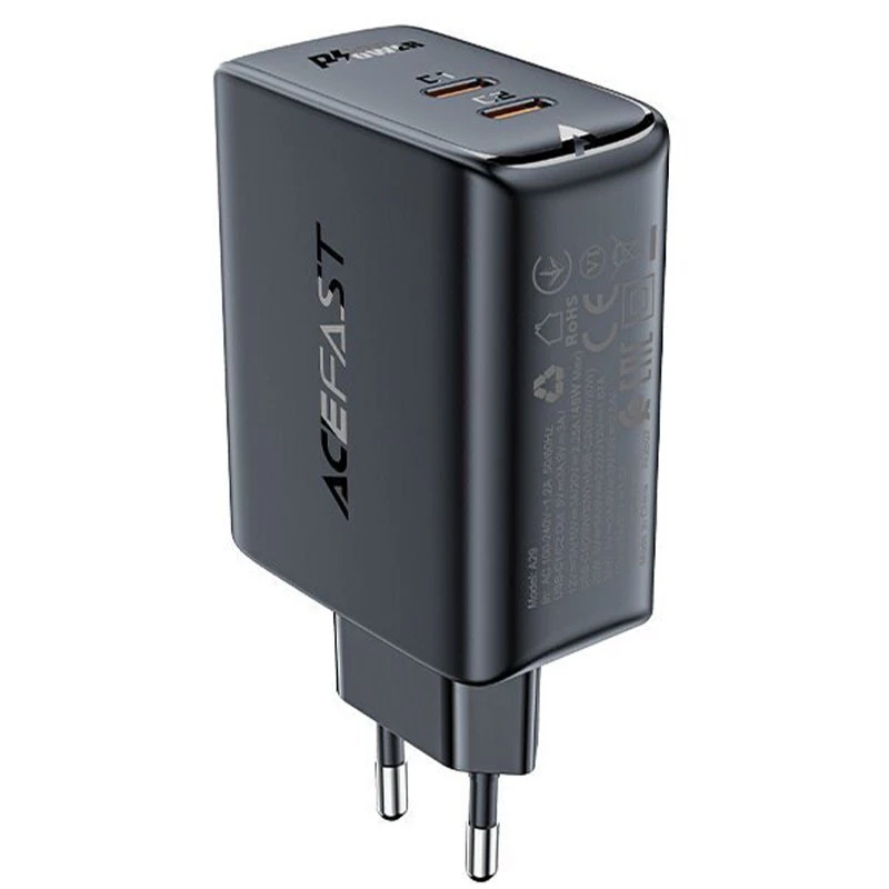 

МЗП Acefast A29 PD50W GaN (USB-C+USB-C) dual port (Black)