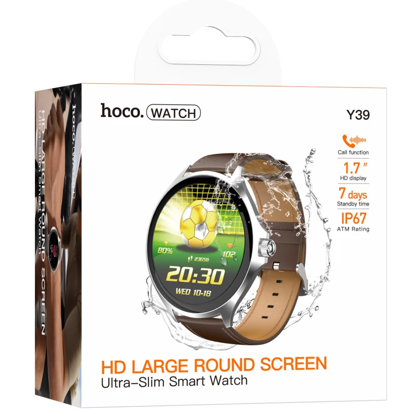 Смарт-часы Hoco Y39 Smart sports watch (call version) – silver. Фото 2 из 3