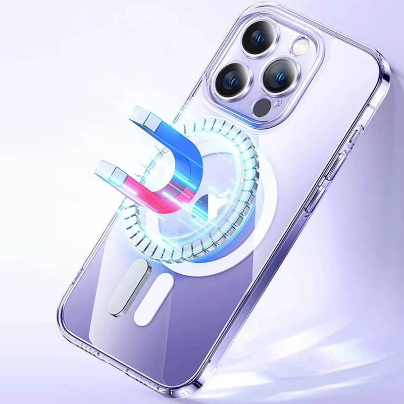 Прозорий TPU чохол з MagSafe на Apple iPhone 14 Pro Max (6.7") – Clear. Фото 4 з 7