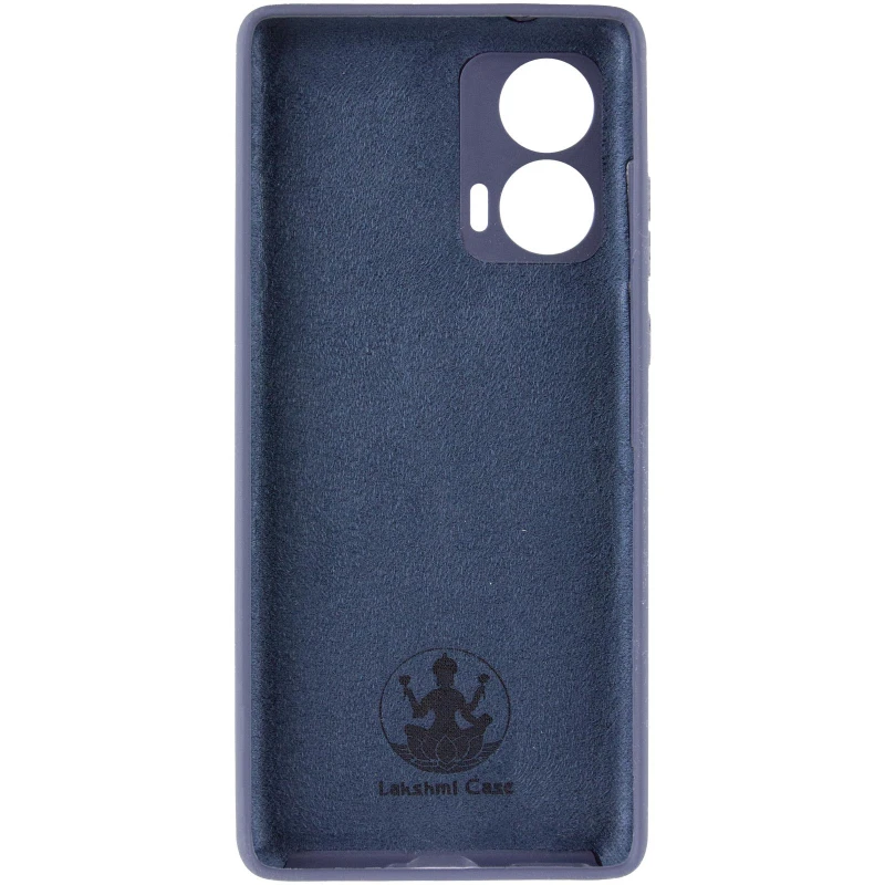 Чехол Silicone Case Lakshmi Plus с закрытой камерой для Motorola Edge 50 – Синий / Midnight Blue. Фото 4 из 6