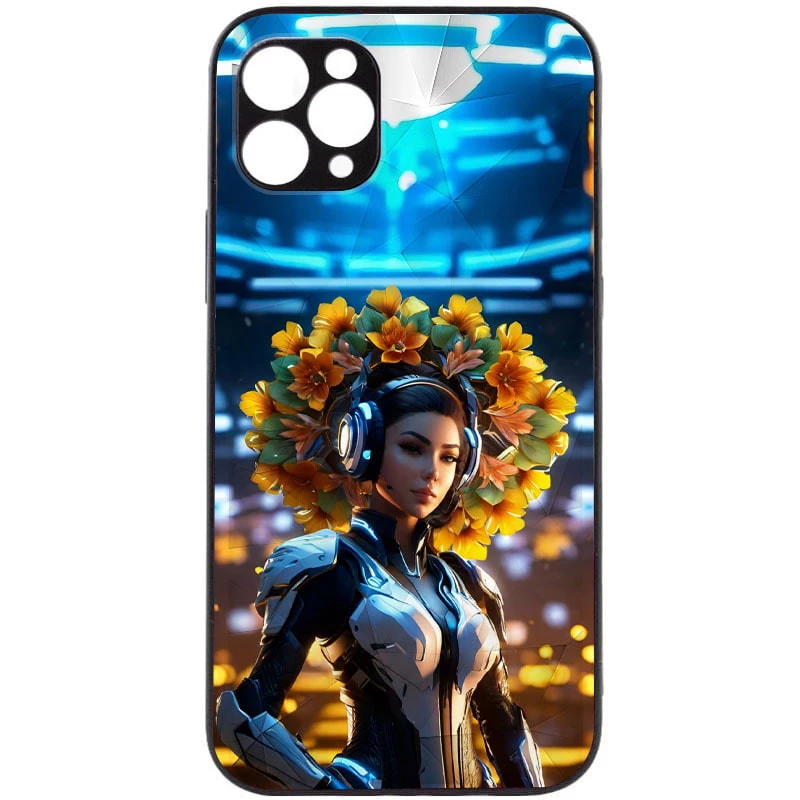 

Стеклянный чехол Prisma Ladies с защитой камеры для Apple iPhone 12 Pro (6.1") (Cyberpunk)