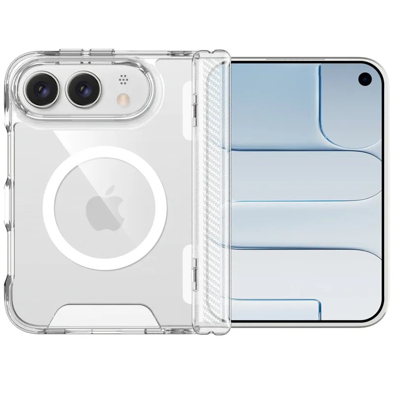 Чохол TPU Space Case with Magnetic Fit для Apple iPhone Duo (5.4/7.6") – Прозорий. Фото 4 з 6