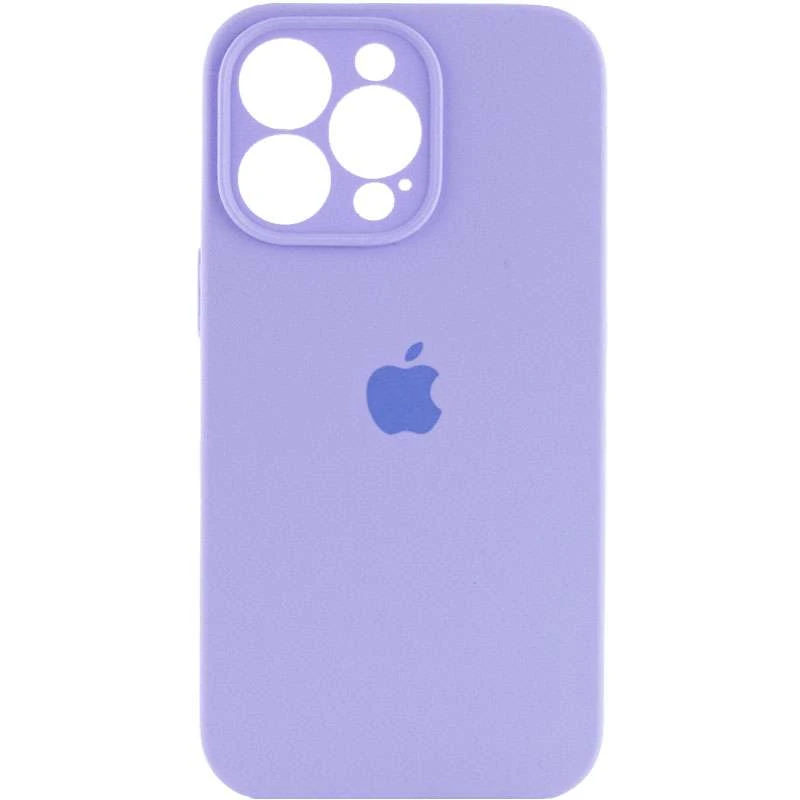 

Чехол Silicone Case с защитой камеры для Apple iPhone 14 Pro (6.1") (Сиреневый / Dasheen), Бузковий / dasheen