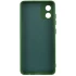 Кольоровий силіконовий чохол GETMAN із закритою камерою для Motorola Moto E13 – Зелений / Dark green. Фото 2 з 4