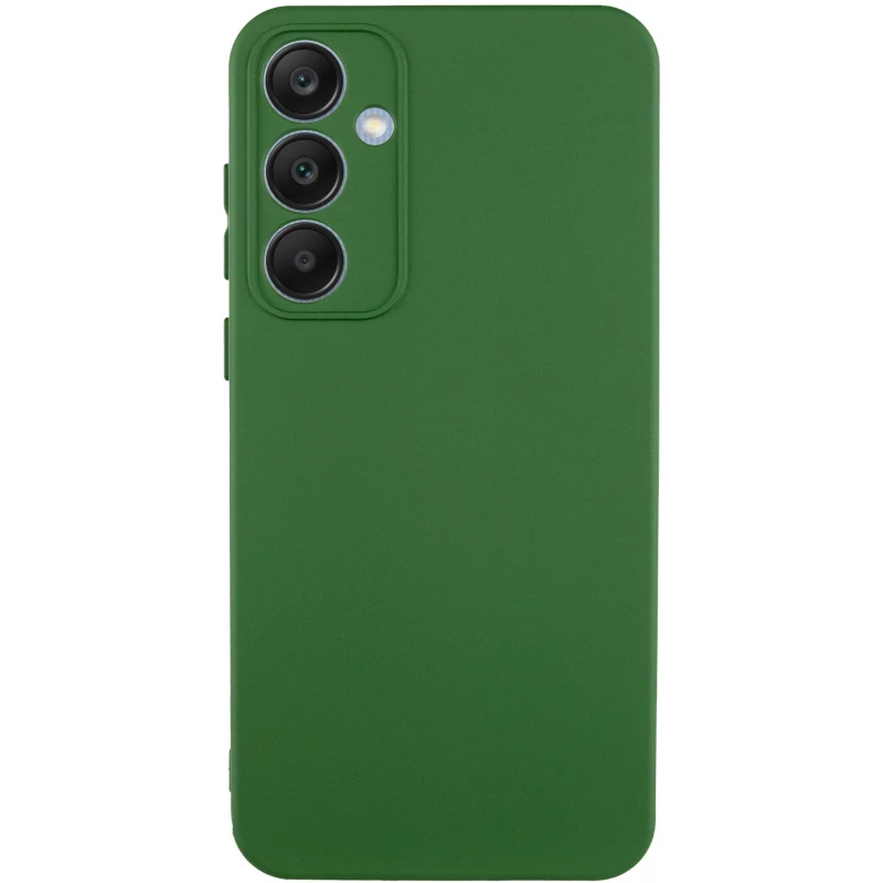 Чохол Silicone Case Lakshmi з закритою камерою на Samsung Galaxy S23 FE – Зелений / Dark green. Фото 3 з 19