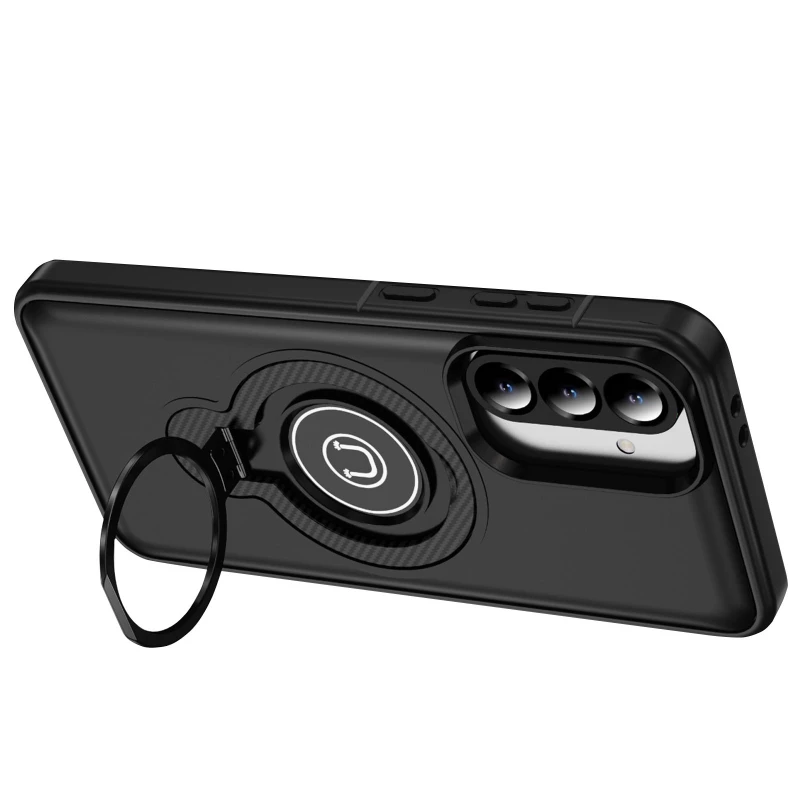 TPU+Textured PC Magnet для Samsung Galaxy A56 5G – Black. Фото 2 из 4