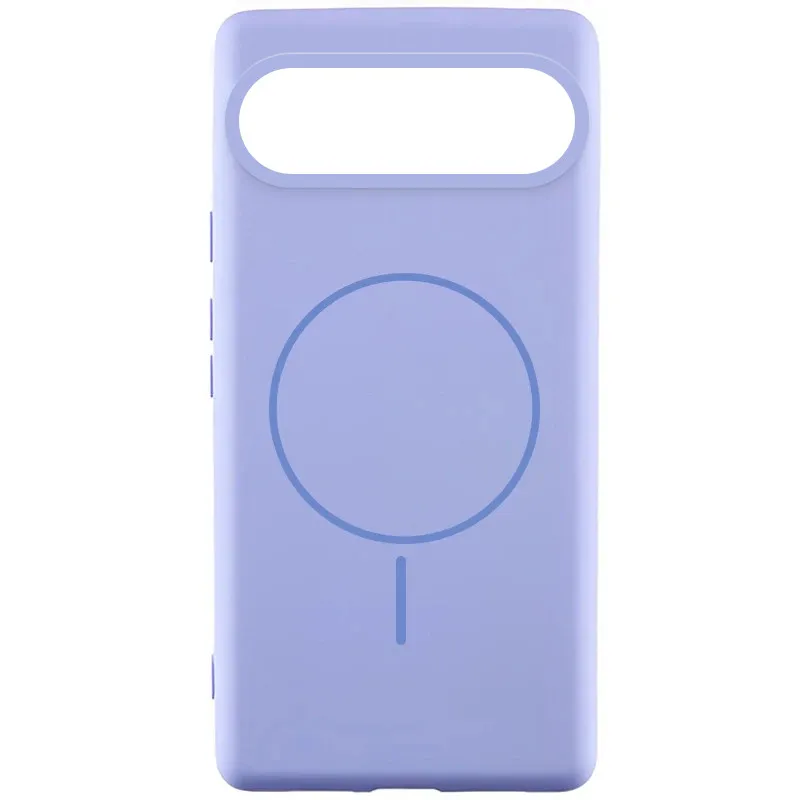 Чехол Silicone Cover Lakshmi (AA) with Magnetic Fit для Google Pixel 10 – Сиреневый / Dasheen. Фото 1 из 3