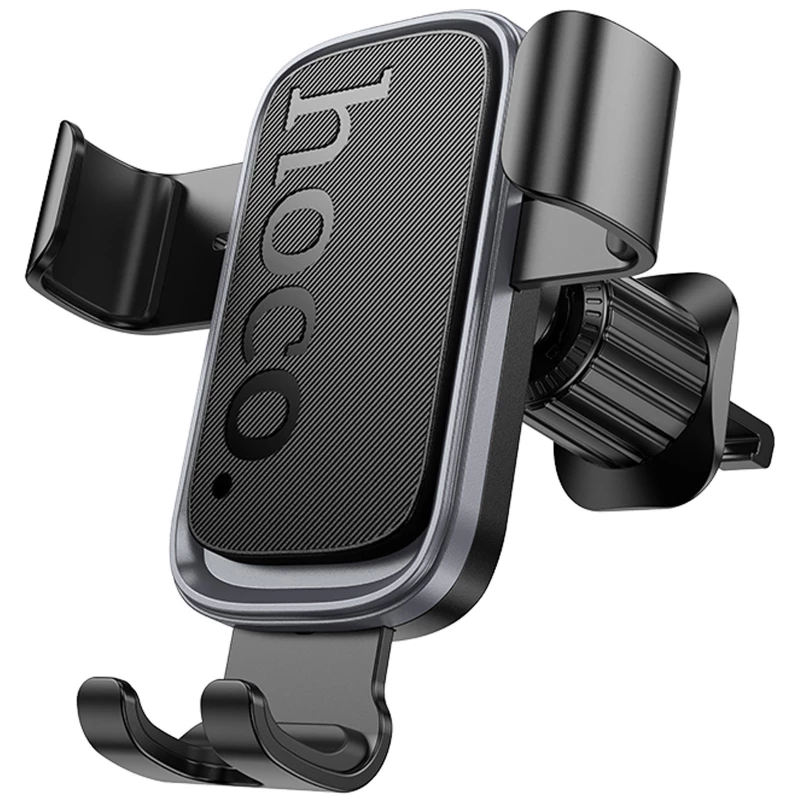 Автотримач Hoco H80 Vista gravity (air outlet) – Black / Metal gray. Фото 1 з 6