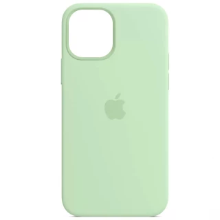 Чехол Silicone Case с закрытым низом для Apple iPhone 12 Pro (6.1") — Зеленый / Pistachio