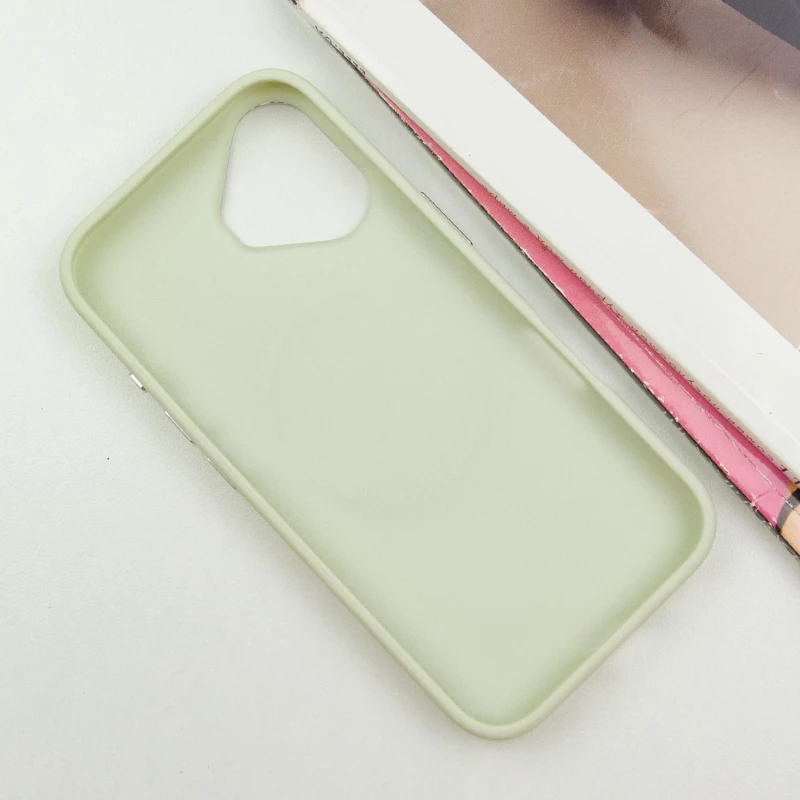 TPU чохол Bonbon з металевими кнопками та MagSafe на Apple iPhone 16 – Білий / White. Фото 4 з 8