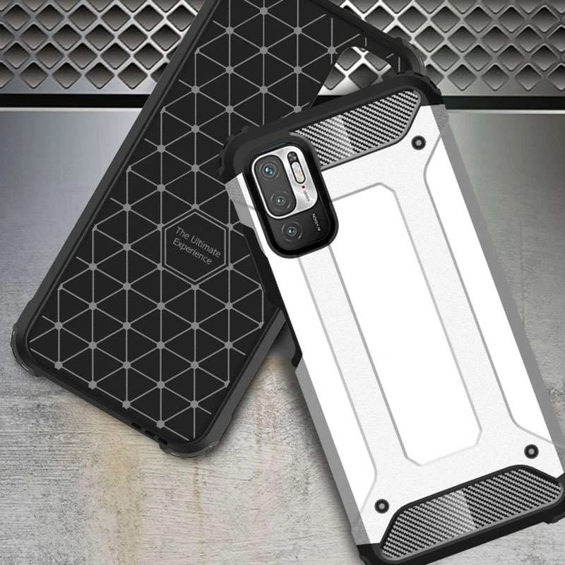 Протиударний чохол з посиленими кутами Immortal на Xiaomi Redmi Note 10 5G – Срібний. Фото 2 з 4