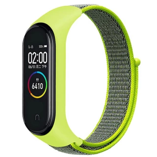 Ремінець Nylon для Xiaomi Mi Band 5 — Жовтий