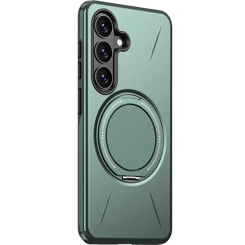 TPU+PC чохол Kalebol Magnetic Case для Samsung Galaxy A56 5G – Grey Green. Фото 1 з 3