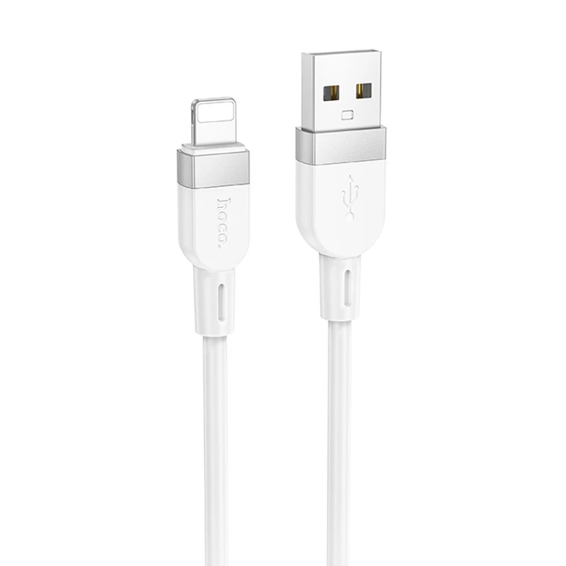 Дата кабель Hoco X109 Energy silicone USB to Lightning (1m) – White. Фото 1 з 4