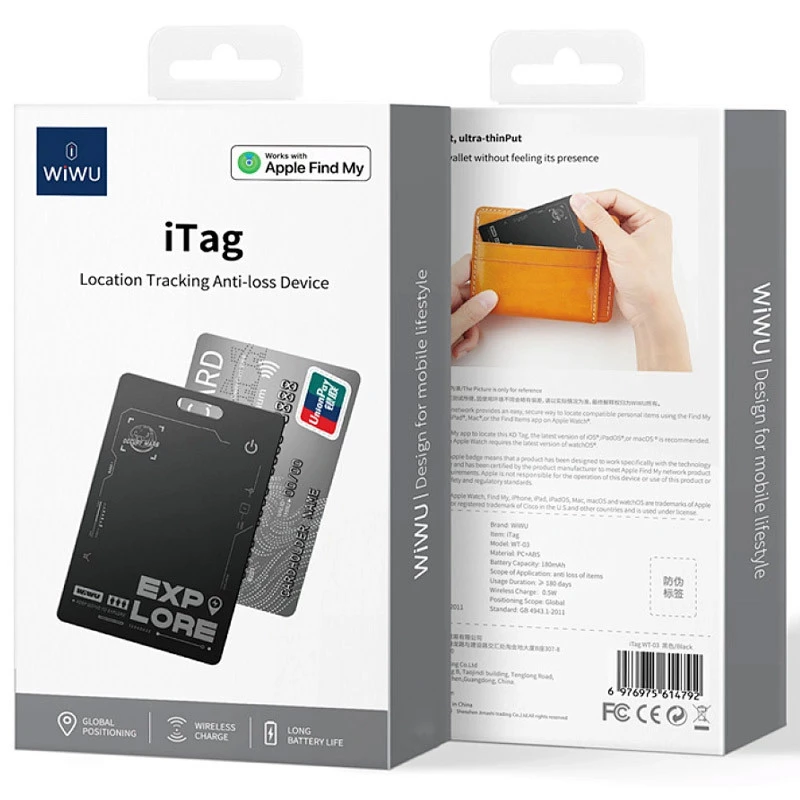 Трекер WIWU iTag WT-03 – Black. Фото 2 з 5