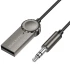 Bluetooth аудіо ресивер Borofone BC56 Peaceful with cable – Metal gray. Фото 3 з 6