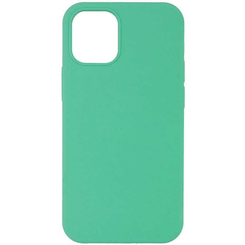 

Чохол з заркитим низом Silicone Case на Apple iPhone 12 Pro Max (6.7") (Зелений / Spearmint)