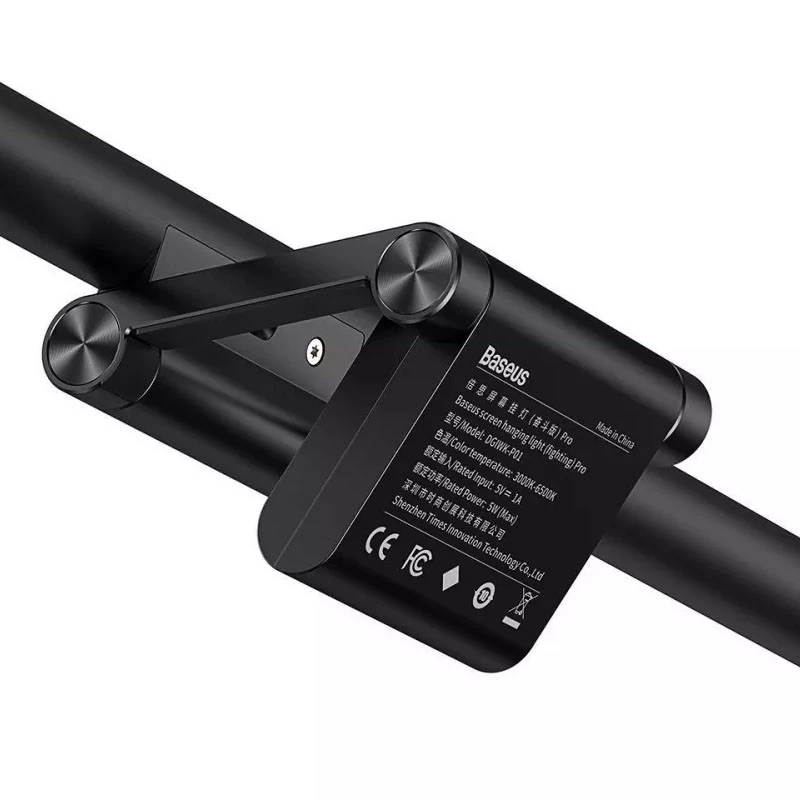 LED лампа для комп'ютера Baseus I-Wok Asymmetric Light Source Screen Hanging Light (fighting) Pro – Black. Фото 3 з 8