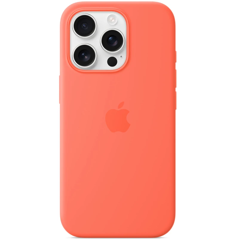 Силиконовый чехол ААА with Magsafe connection для Apple iPhone 16 Pro – Tangerine. Фото 4 из 4